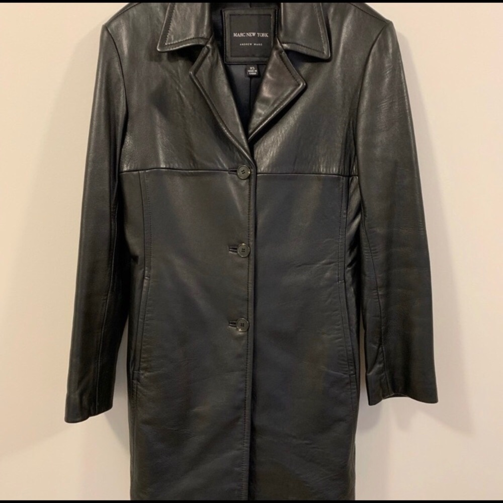 Leather Trench Coat
